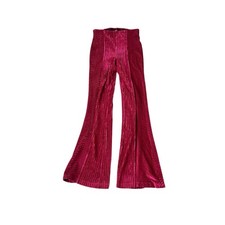 Free People Ribbed Pull On Velvet Flare Pants Size Small