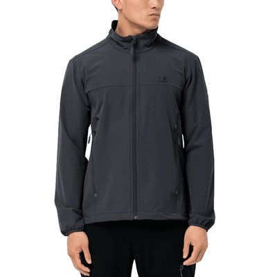 Jack Wolfskin Mens Crestview Softshell Hiking Jacket - Phantom - S