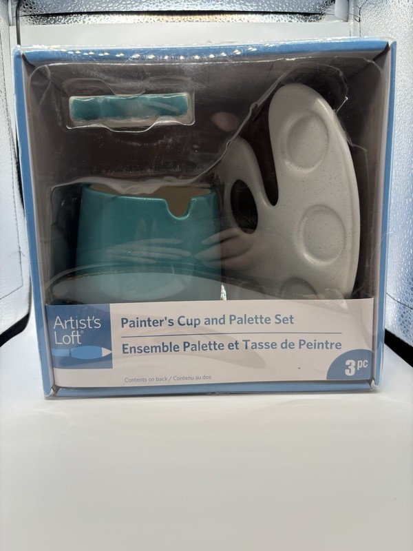 Artist Loft Painters Cup & Palette 3pc Set For Aspiring artists