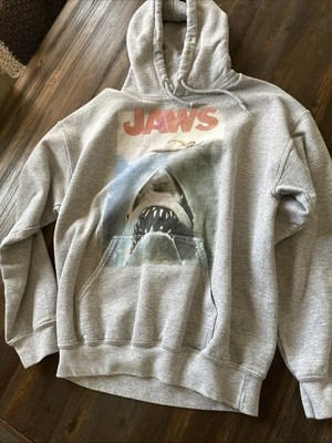 JAWS Hooded Sweatshirt Medium Size Grey Universal Studios