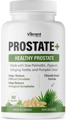 Vibrant Naturals Prostate Supplement for Men - Saw Palmetto, Pygeum, Pumpkin S..