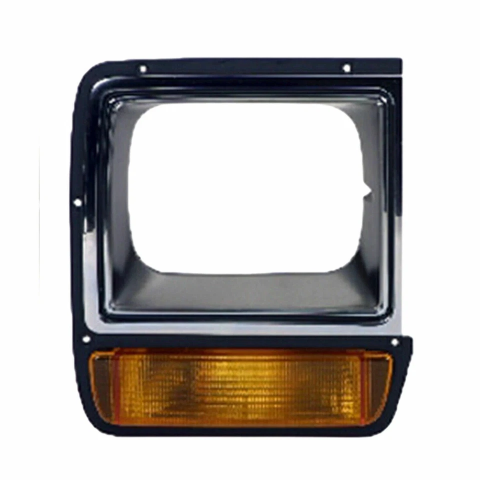 NEW FRONT HEADLAMP DOOR / BEZEL LEFT RIGHT FOR 1986-1990 DODGE RAMCHARGER D150 - Image 3 of 4