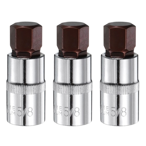 "3Stk 5/8\" Sechskant-Bit 1/2\" Antrieb Sae-Impact-Set RatschenschlüSsel-Bits"-image
