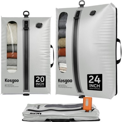 Vacuum Seal Bags for Travel with Pump, Reusable Nylon Compression Packing Cub...