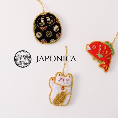 JAPONICA Handmade Lucky Charm Set (3-Piece Bundle) - Japanese Good Luck Charms