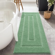 HOMORE 24x60 Inch Bathroom Rug, TPR Backing Non 2 apos; x 5 apos;, Sage Green