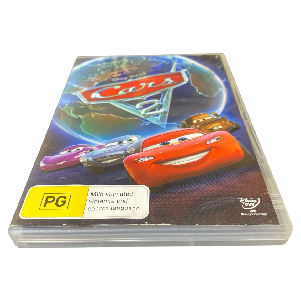 Cars 2 DVD Animated Kids Movie Disney Pixar Region 4 PAL  Lightning McQueen PG - Image 4 of 4