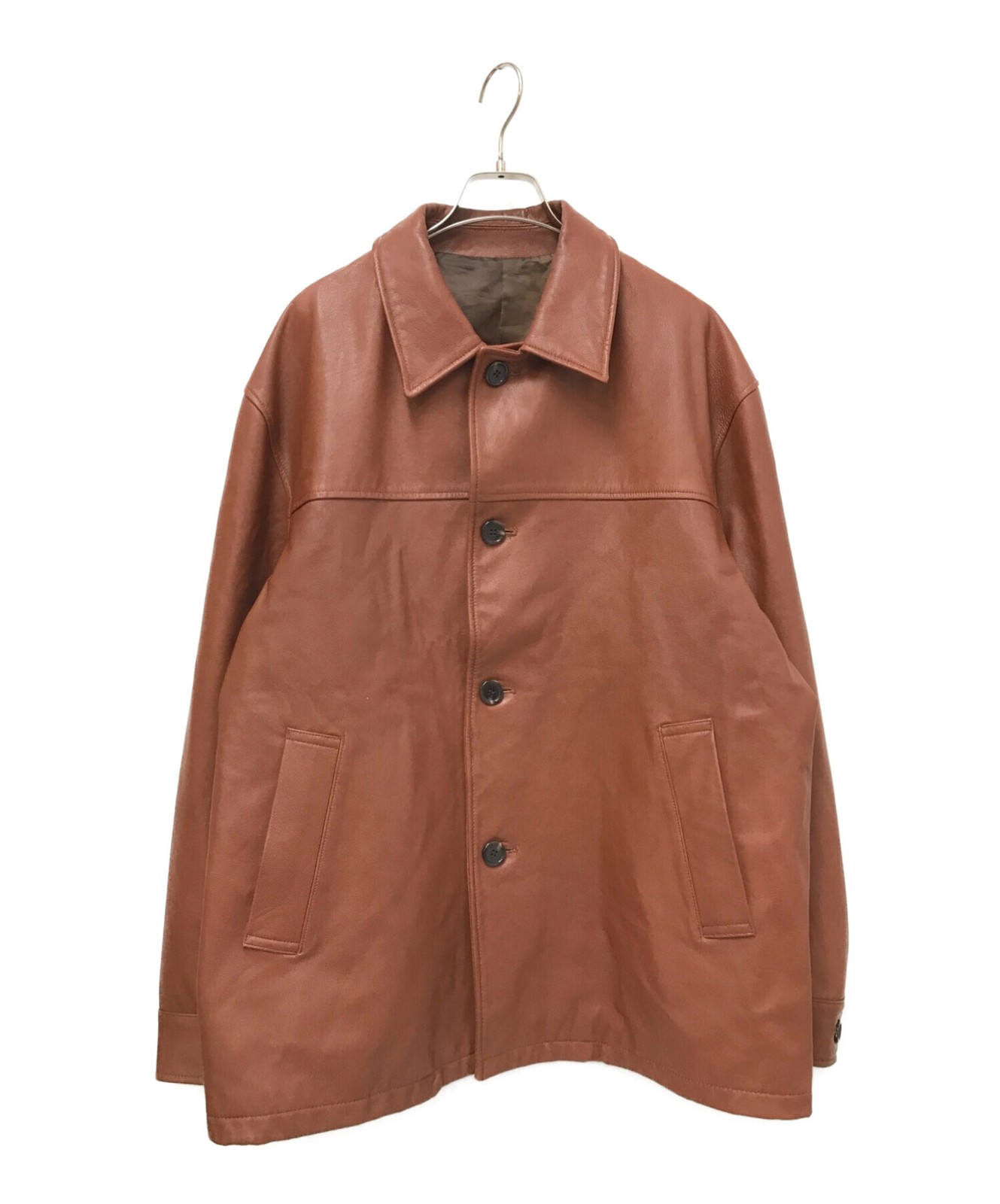 Journal Standard Goat Leather Car Coat in L Size GtC10-image