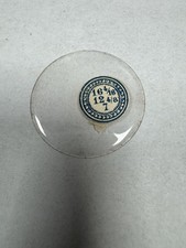 Vintage Unmarked Pocket Watch Mineral Crystal 36.72mm 16 4/16 12 4/8 7 Clear