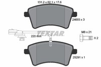 Textar Bremsbelagsatz, Scheibenbremse 2469306 Passend FüR Nissan Renault