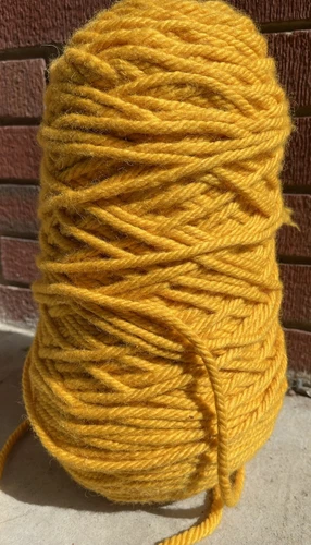 New Zealand Yarn 100% Wool Yellow Rug Punch Needle Hooking Tufting Weaving