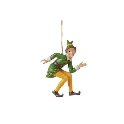 Enesco Elf by Jim Shore Buddy Crouching Pose Hanging Ornament