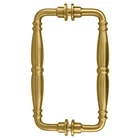 CRL V1C8X8SB 8" Victorian Back-to-Back Shower Door Pull Handles Satin Brass
