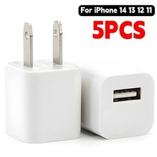White 1A USB Power Adapter AC Home Wall Charger US Plug FOR All iPhone