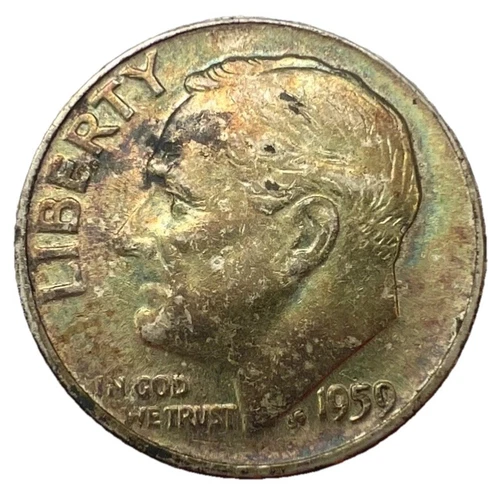 1959 Roosevelt Dime Album Toner