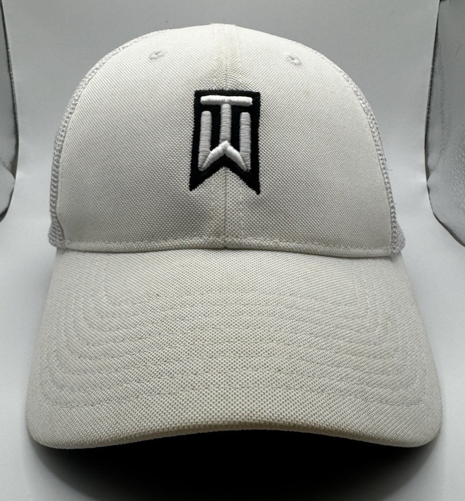 Tiger Woods White Nike Hat 20XI Golf Hat 20XI TW Embroidered Logo Fitted L/XL