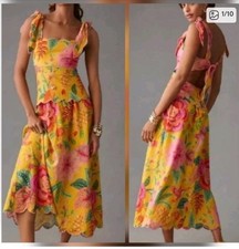 Large Farm Rio Ties Mididress