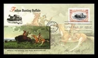 US COVER INDIAN HUNTING BUFFALO TRANS-MISSISSIPPI FDC ALL OVER FLEETWOOD