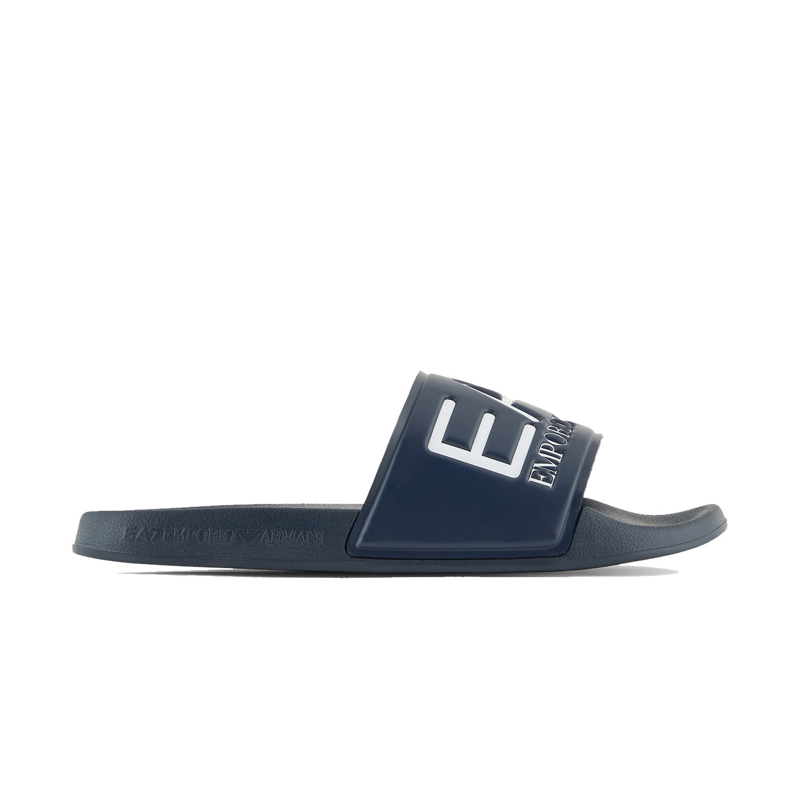 Слайды с видимым логотипом EA7 Emporio Armani темно-синего цвета 10390₽