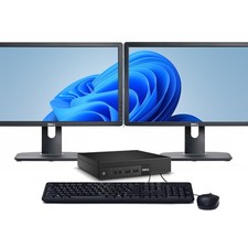 Dell OptiPlex 3070 Windows 11 Pro Core i3-9100T 3.1 GHz Processor 8GB 256GB SSD