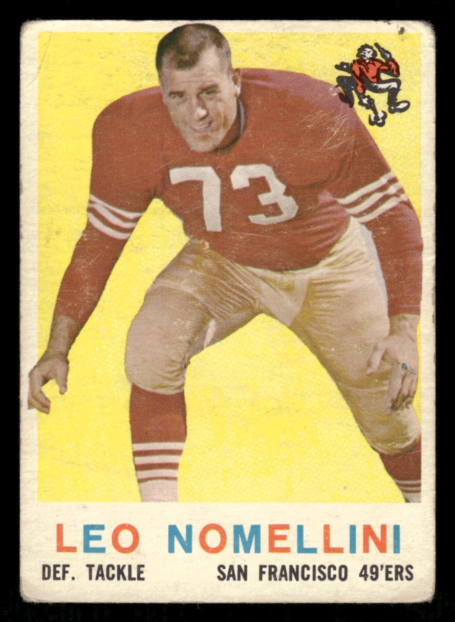 1959 Topps Football Card #19 Leo Nomellini