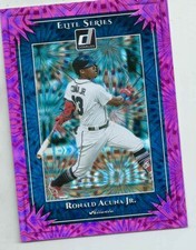 2019 Panini Donruss - Elite Series Ronald Acuña Jr. #ES1 Pink Firework