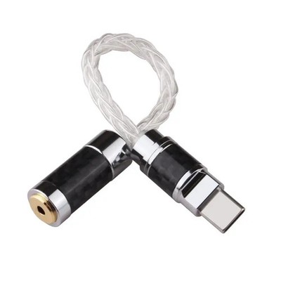 YYAUDIO USB-C to 3.5mm/2.5mm/4.4mm Audio Adapter ES9281C PRO DAC Cable