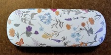 Floral Hard Shell Eyeglass Case  Cleaning Wipe