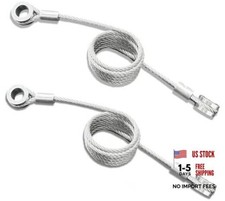 2-Pack Hood Restraint Cable  - Compatible with Peterbilt 379 Hood 80cm/31.5in