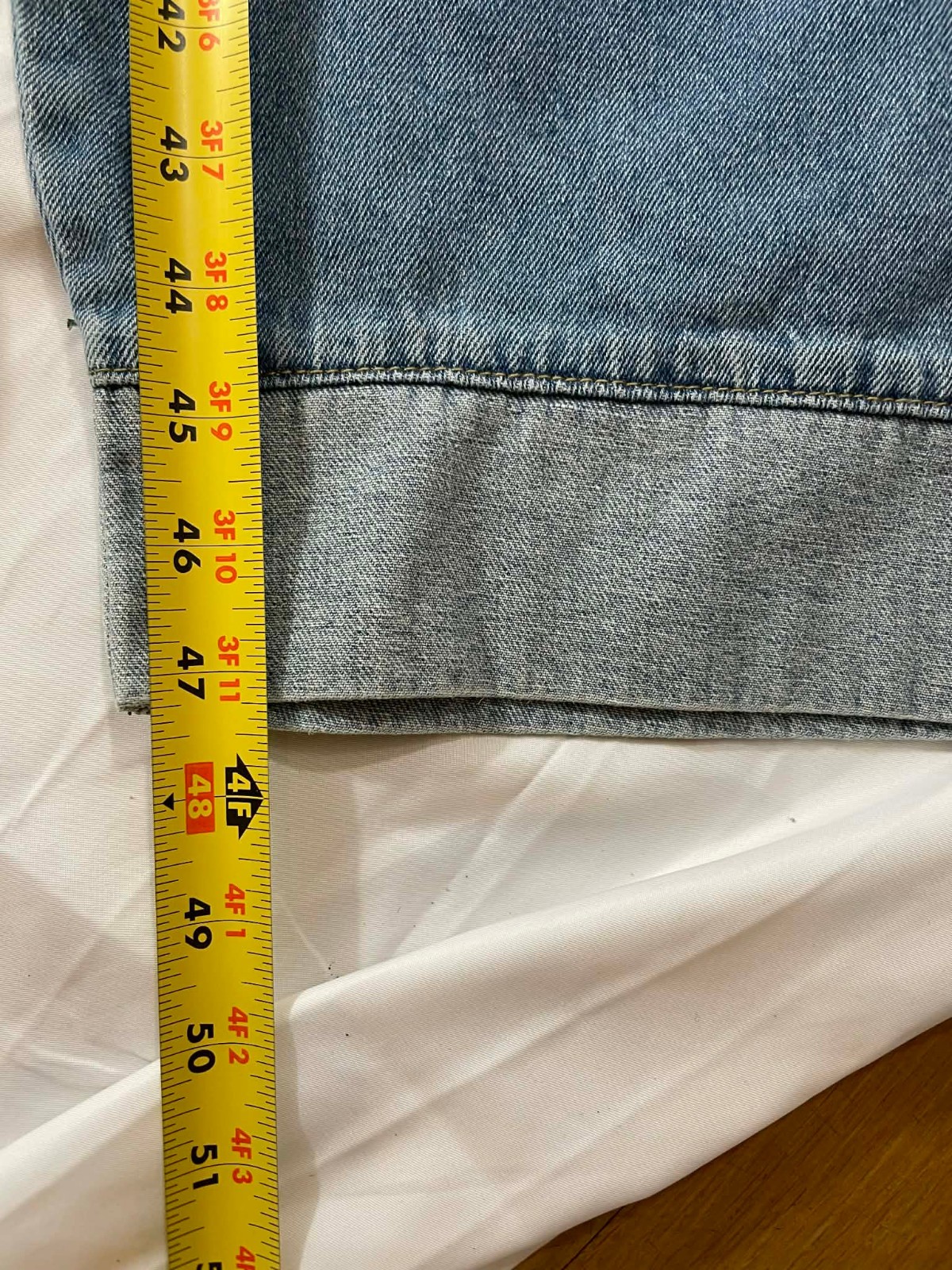 Denim Patchwork Jumpsuit - Strapless Designer-Sty… - image 5