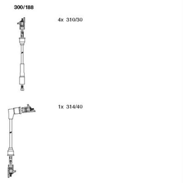 Bremi ZüNdleitungssatz ZüNdkabel Passend FüR Volvo 66 Kombi-image