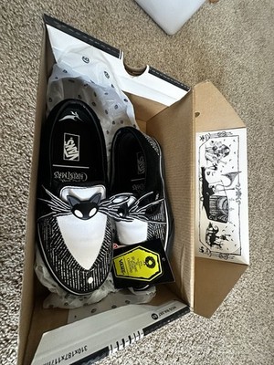 Vans Men's The Nightmare Before Christmas Slip-On Jack Skellington Shoes Size 6