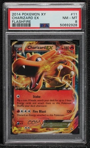 Charizard EX Pokemon XY Flashfire PSA 8