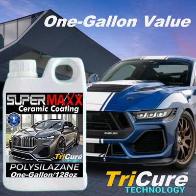 CERAMIC CAR COATING SUPERMAXX ADVANCED 5 YEAR TRICURE PAINT PROTECTION - 1 GAL
