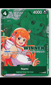 Nami Winner Card | eBay