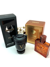PACO RABANNE Invictus Victory + VERSACE Eros Najim MEN edp MINI Perfume SET