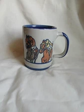 Louisville Stoneware  Horse Racing Jockey  Mug cup