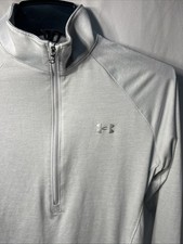 Under Armour Tech Twist 1/2 Zip Women's Size Medium Halo Gray/Metallic Silver