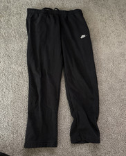 Nike Boys Black Fleece Jogger Pants XL Drawstring Elastic Waist Tapered