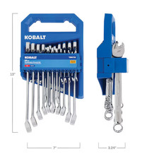 Kobalt 2884759 24-piece Sae Metric 12-point Combination Wrench Set Free Ship Kobalt 2884759 24-piece Sae Metric 12-point Combination Wrench Set Free Ship