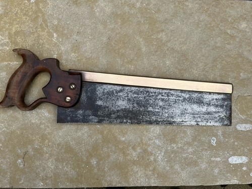 Vintage Tools, 14" brass backed tenon Saw By Henry Disston &Sons Philadelphia - Picture 5 of 10