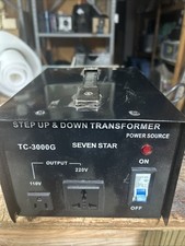 Seven Star TC-2000 110/120/220/240-Volt Step Down up Transformer 2000W Watt
