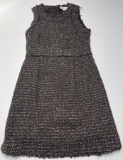Michaels Kors Wool Tweed Sleeveless Dress Size 6 Knee Length