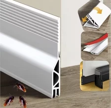 Door Bottom Weatherstripping 5CM Height Windproof Air Dust Insect Prevention