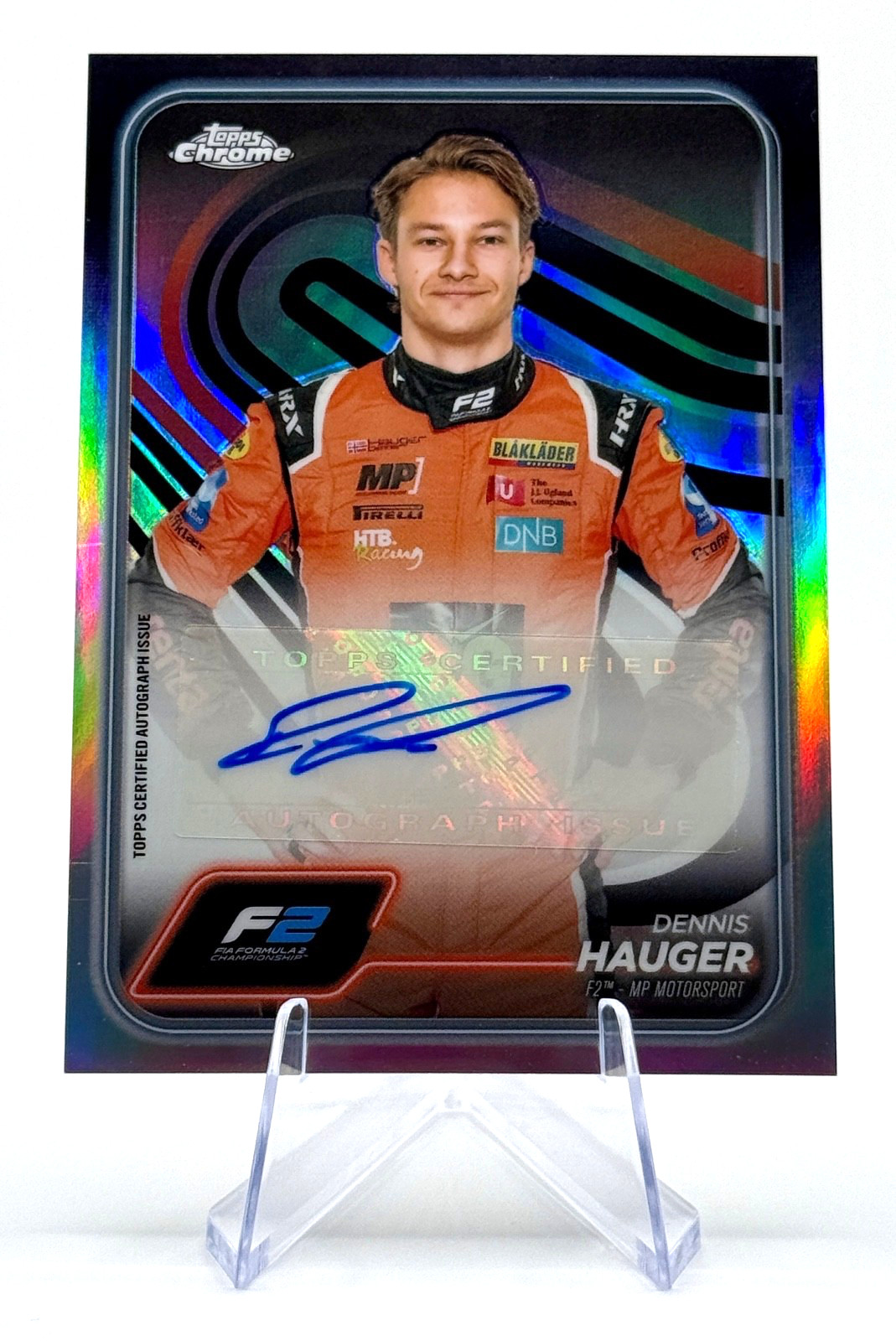 2024 Topps Chrome Formula 1 F1 Dennis Hauger #CAC-HAU Autograph Refractor