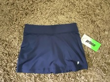 Prince Skort Skirt Shorts Girls Size XS 6/7 Dark Blue Tennis Match Core NWT