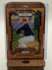 2024 Panini Prizm #26 Ty Madden Orange Wave Prizms #/49