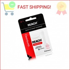 Reach Waxed Dental Floss, Cleanburst Cinnamon, 55 Yards Pack of 4 