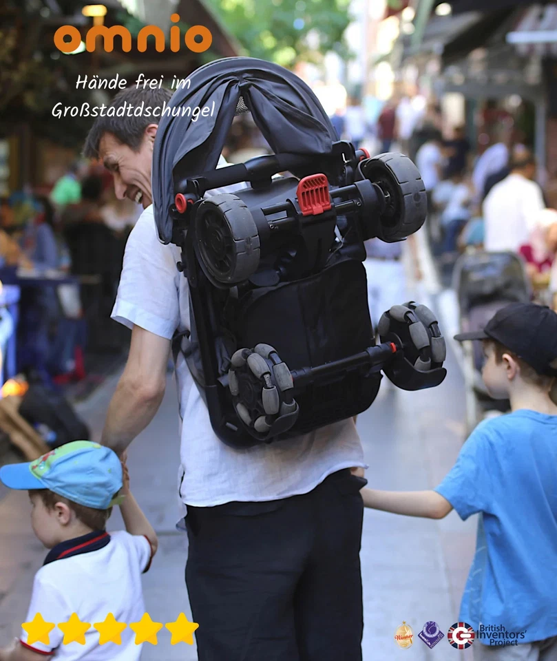 OMNIO | Adventure-Buggy | kann wie ein  Rucksack getragen werden | bis 27.000 g - Bild 2 von 4