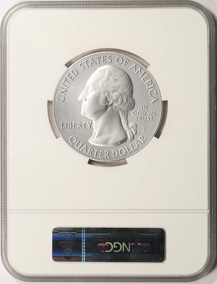 2012-P El Yunque ATB 5 oz Silver Quarter 25c NGC SP69 - Image 2 of 4
